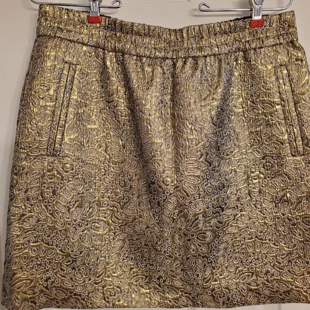 Gold Mini Skirt from The Loft - Picture 1 of 5